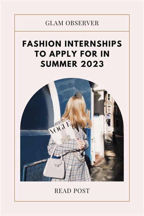 fashion internship summer 2021